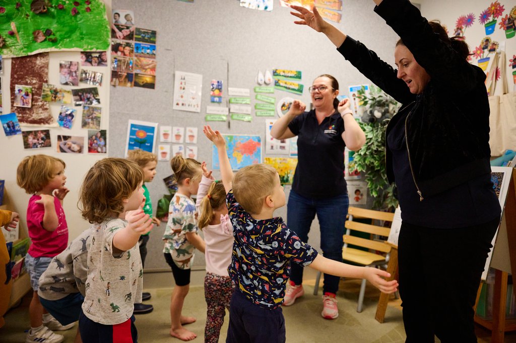 Educators and children